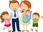 Clipart Mutlu Aile - Derecho A La Proteccion De La Familia -